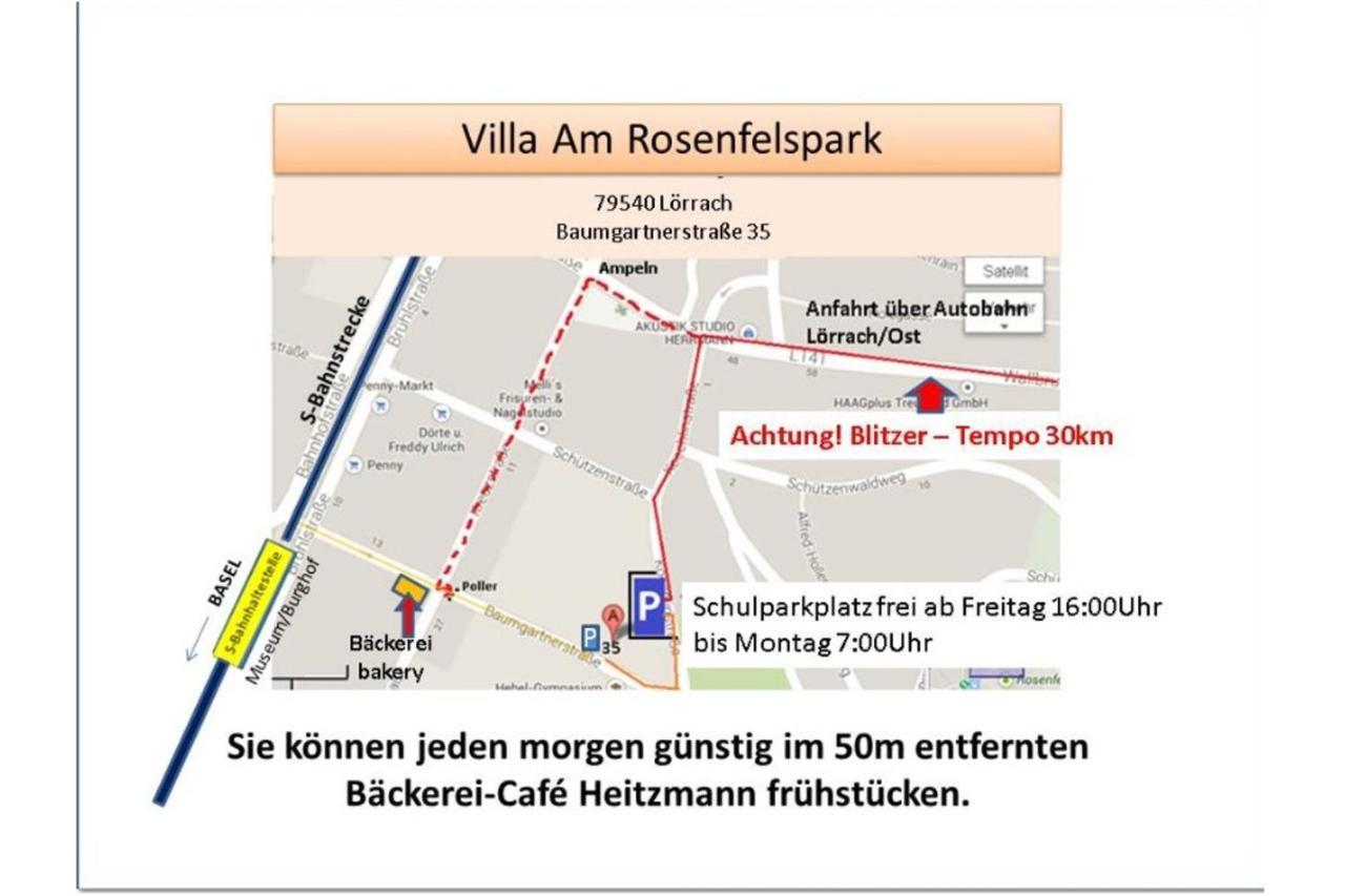 Villa Am Rosenfelspark Lörrach Exteriér fotografie
